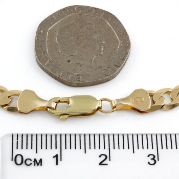 9ct gold 6g 7 inch curb Bracelet